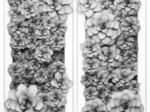 echeveria vertical garden 53 3D Model
