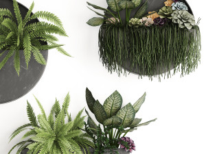green wall decor vertical garden 56 Model 3D