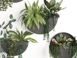 green wall decor vertical garden 56 Model 3D