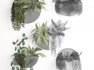 green wall decor vertical garden 56 Model 3D