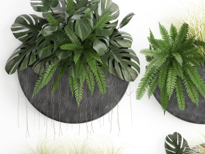 green wall decor vertical garden 57 3D मॉडल
