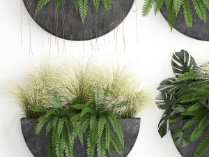green wall decor vertical garden 57 3D मॉडल