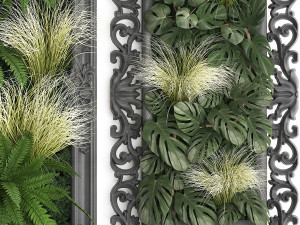 green wall decor vertical garden 58 3D Model