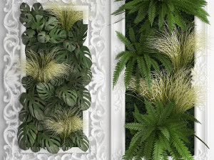green wall decor vertical garden 59 Modèle 3D
