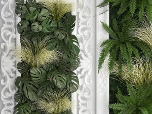 green wall decor vertical garden 59 3D Model