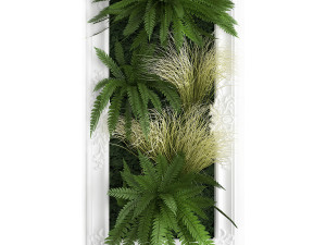 green wall decor vertical garden 59 3D Model