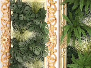 green wall decor vertical garden 60 3D Model