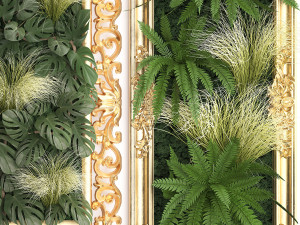 green wall decor vertical garden 60 3D Model