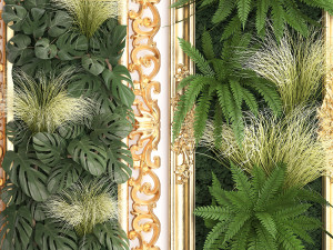 green wall decor vertical garden 60 3D Model