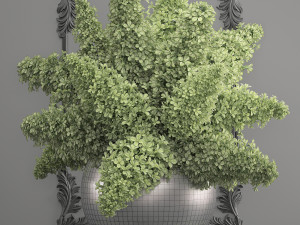 bouquet of green lilacs in a vase 94 3Dモデル
