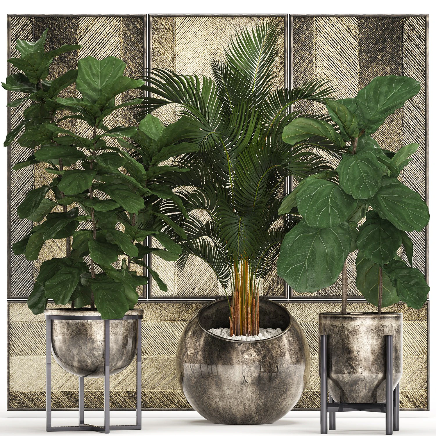 decorative plants in flower pots for the interior 472 3D Model .c4d .max .obj .3ds .fbx .stl .blend