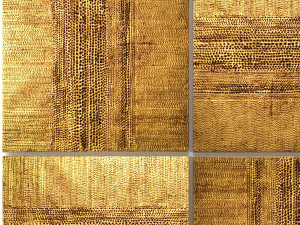 collection of paintings with gold for walls 10 Modello 3D