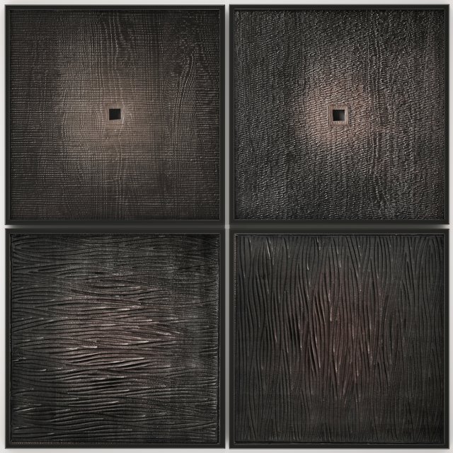 collection of paintings with for walls 12 Modello 3D .c4d .max .obj .3ds .fbx .stl .blend 