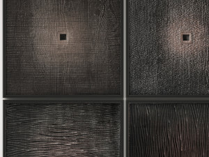 collection of paintings with for walls 12 Modello 3D