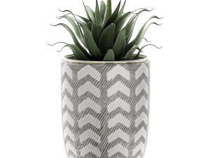 decorative plants in pots on a stand for the interior 530 3D Model