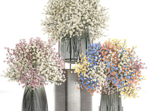 bouquet of flowers in a vase for decoration 105 Modèle 3D