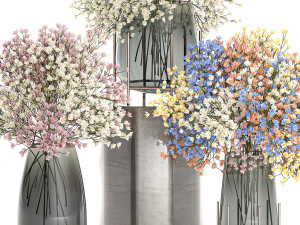 bouquet of flowers in a vase for decoration 105 Modèle 3D