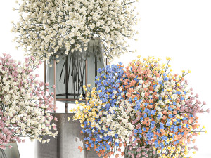 bouquet of flowers in a vase for decoration 105 Modèle 3D