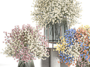 bouquet of flowers in a vase for decoration 105 Modèle 3D