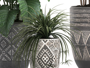 houseplants in a pot for the interior 703 Modelo 3D