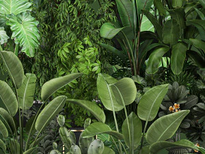 collection of plants of 20 pieces set 3 3D Model