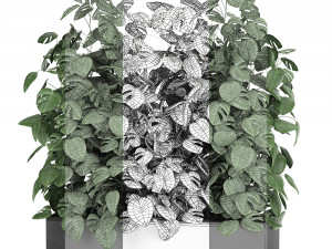 monstera in a pot for the interior 776 3Dモデル