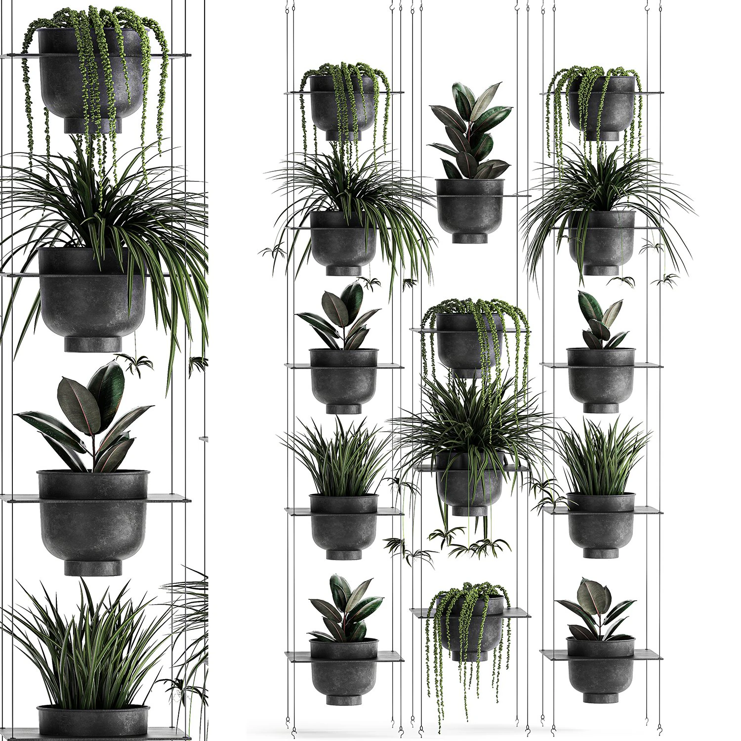 vertical gardening 61 3D Model .c4d .max .obj .3ds .fbx .stl .blend 