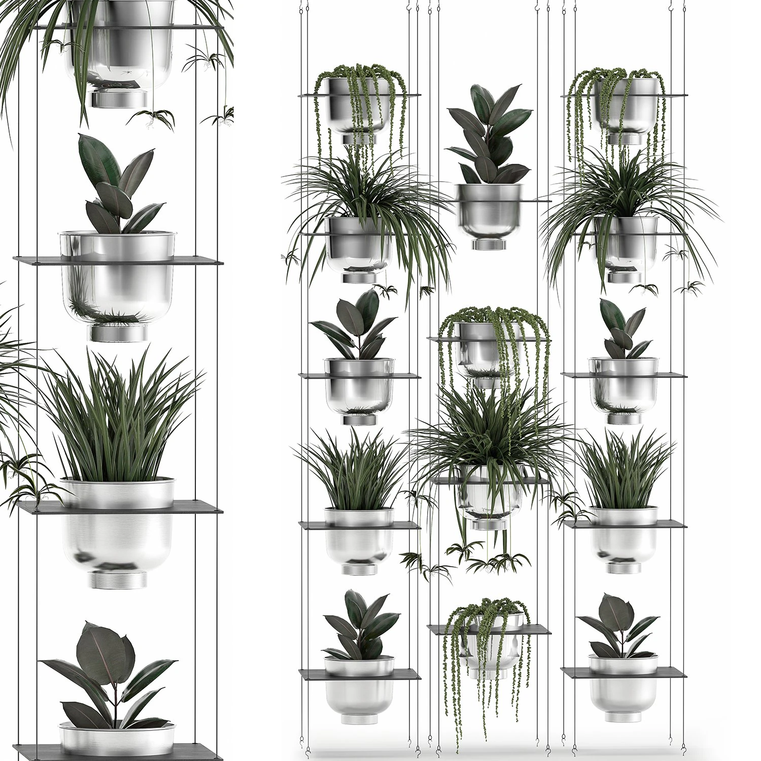 vertical gardening 62 3D Model .c4d .max .obj .3ds .fbx .stl .blend