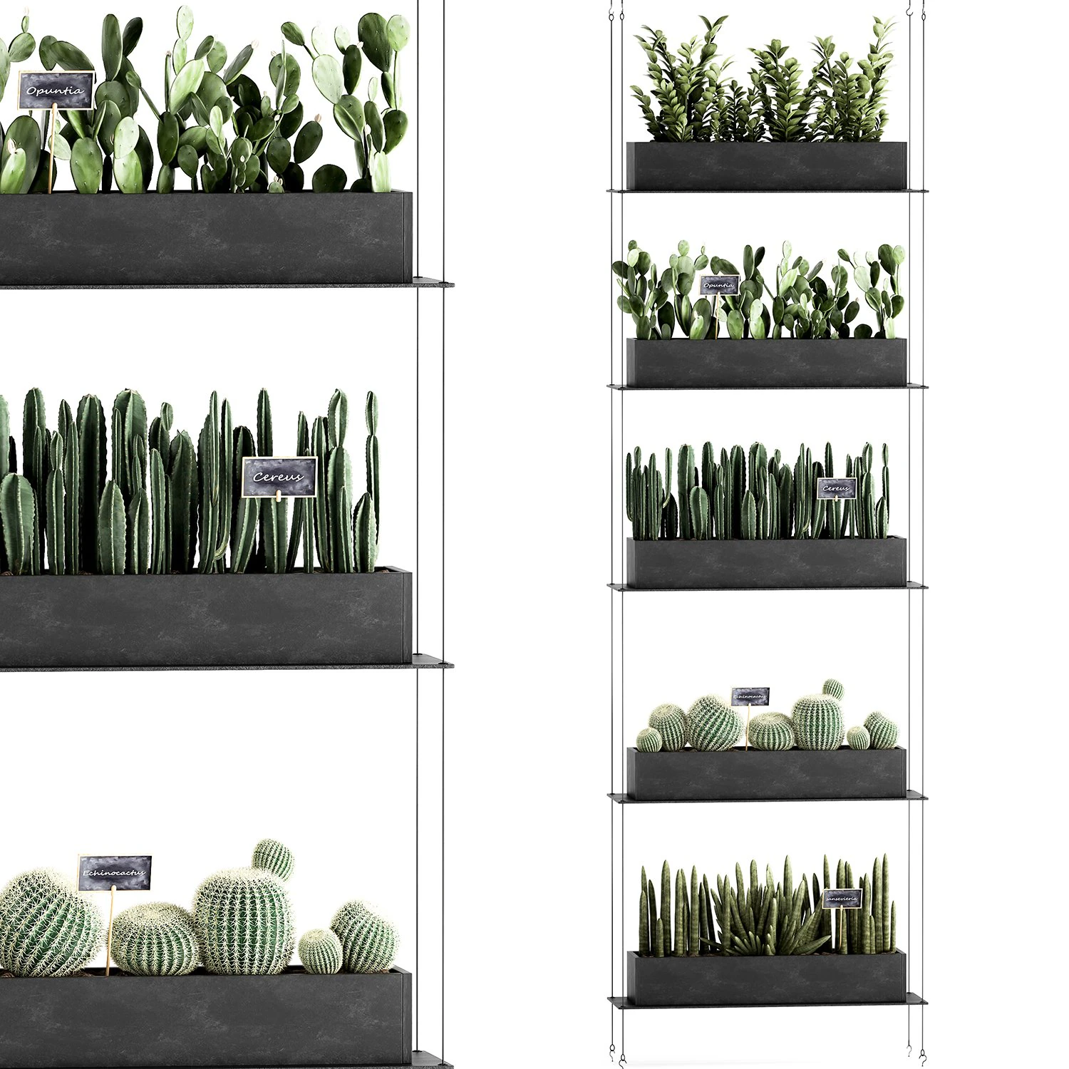 vertical gardening 66 3D Model .c4d .max .obj .3ds .fbx .stl .blend 