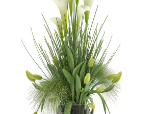 flower bouquet in a vase 115 Modelo 3D