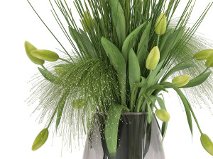 flower bouquet in a vase 115 Modelo 3D
