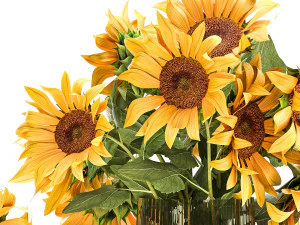 flower bouquet of sunflowers in a vase 119 3D Model