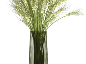 decorative bouquet of wheat ears in a vase for decor 125 3D Model