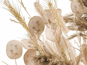 bouquet of dried flowers in a glass vase 126 3D Модель
