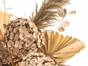 bouquet of dry flowers in a glass vase 138 3D मॉडल