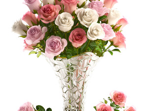 collection of bouquets 30 pieces 3D मॉडल