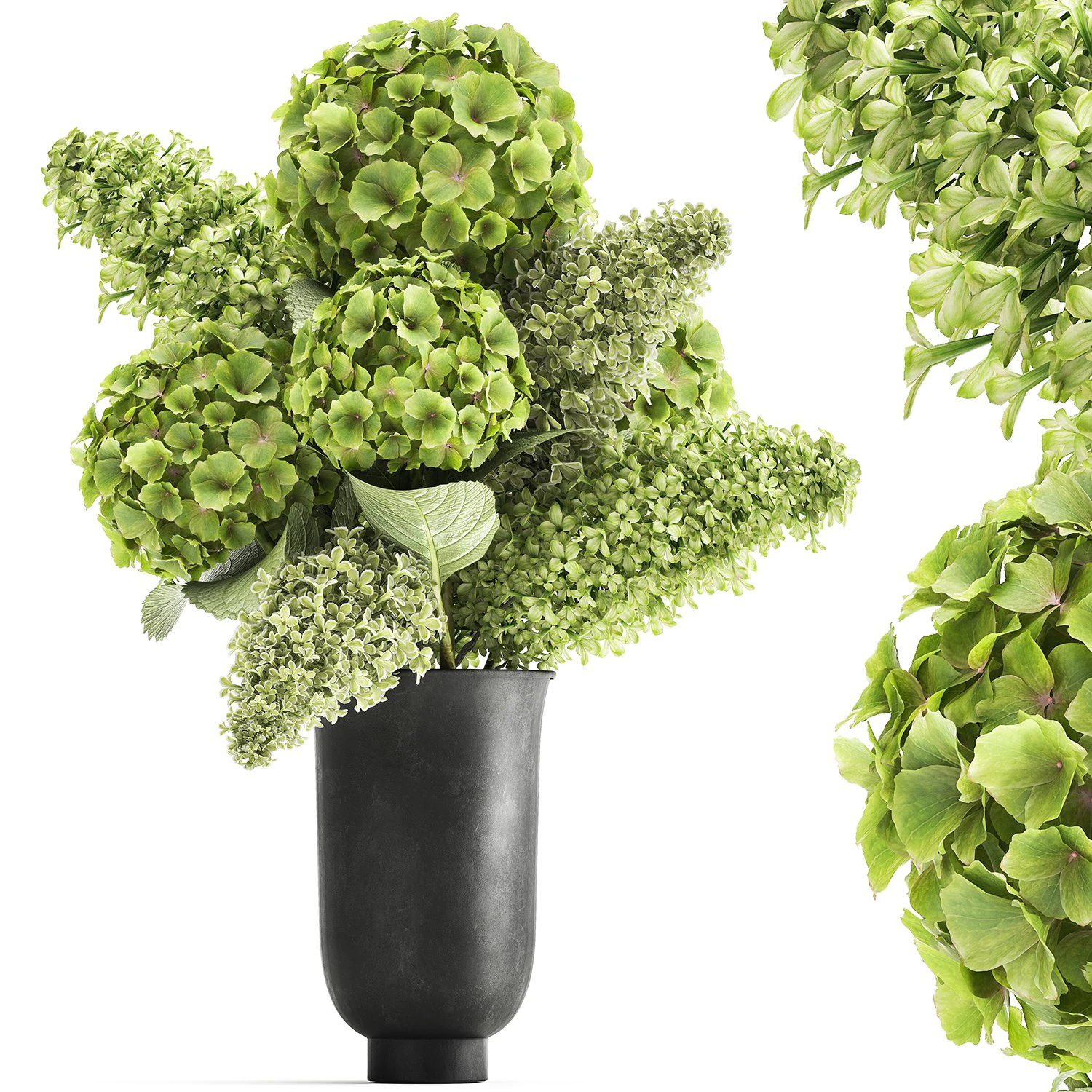 bouquet of flowers in a vase 163 3D Model .c4d .max .obj .3ds .fbx .stl .blend 
