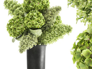 花瓶の中の花の花束 163 3Dモデル