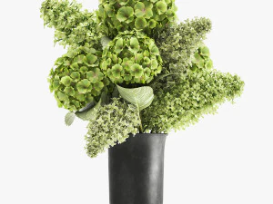 bouquet of flowers in a vase 163 3D Model