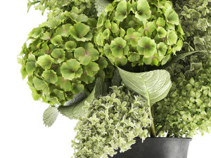 bouquet of flowers in a vase 163 3D Model