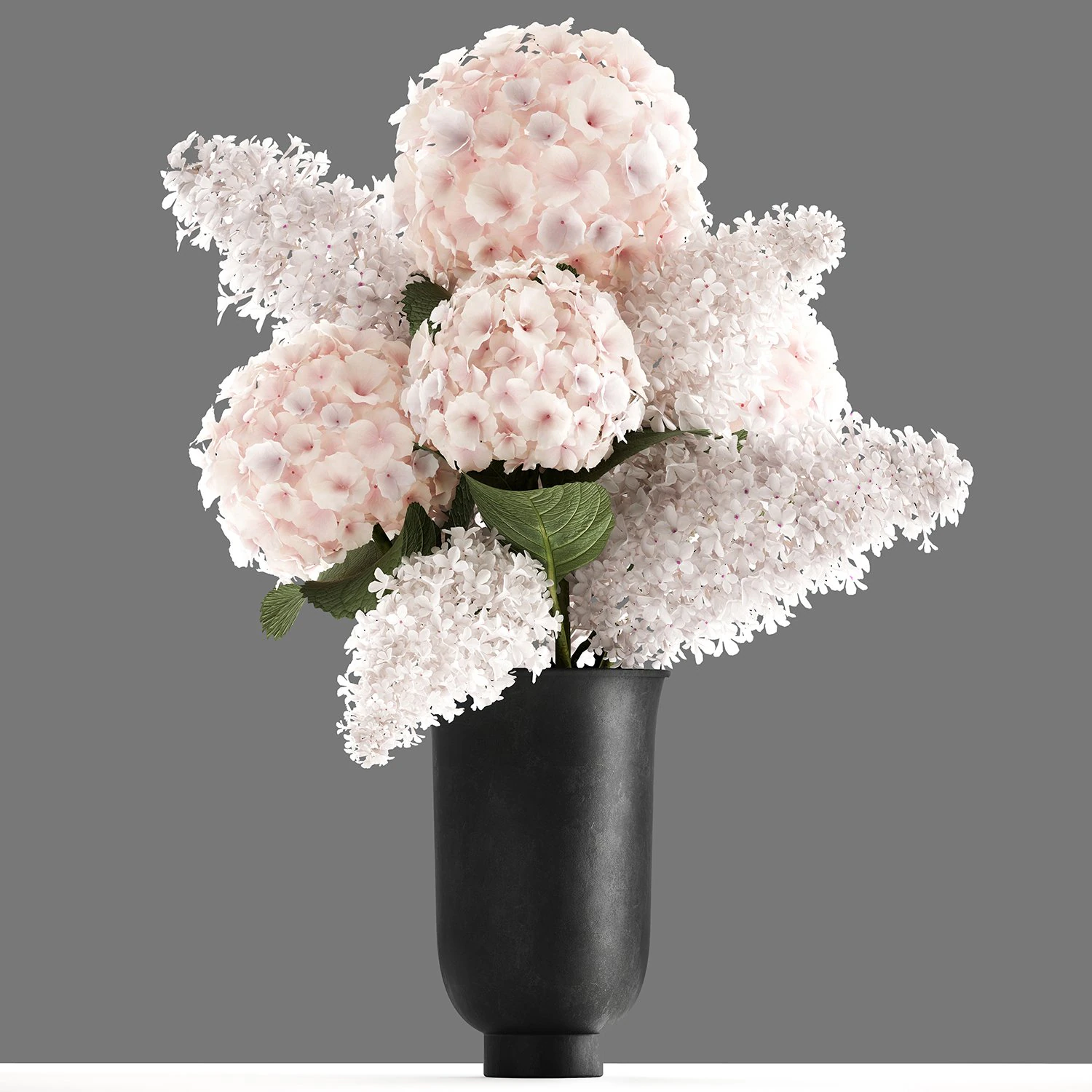 bouquet of white flowers in a vase 165 3D Model .c4d .max .obj .3ds .fbx .stl .blend 