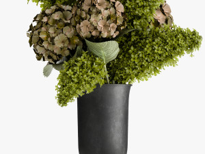 bouquet of flowers in a vase 169 3D Model
