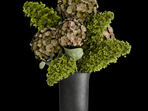 bouquet of flowers in a vase 169 3D Model