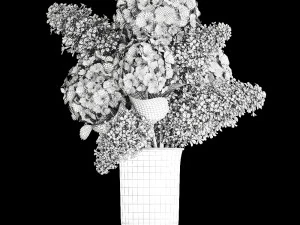 buqu&ecirc; de flores em um vaso 169 Modelo 3D