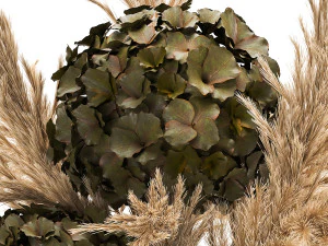 bouquet of dried flowers in a vase 170 3D Model