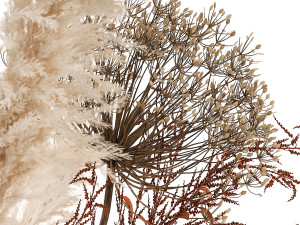bouquet of dried flowers in a vase 171 3D Model