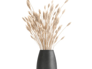 bouquet of dried flowers in a vase 174 3D मॉडल