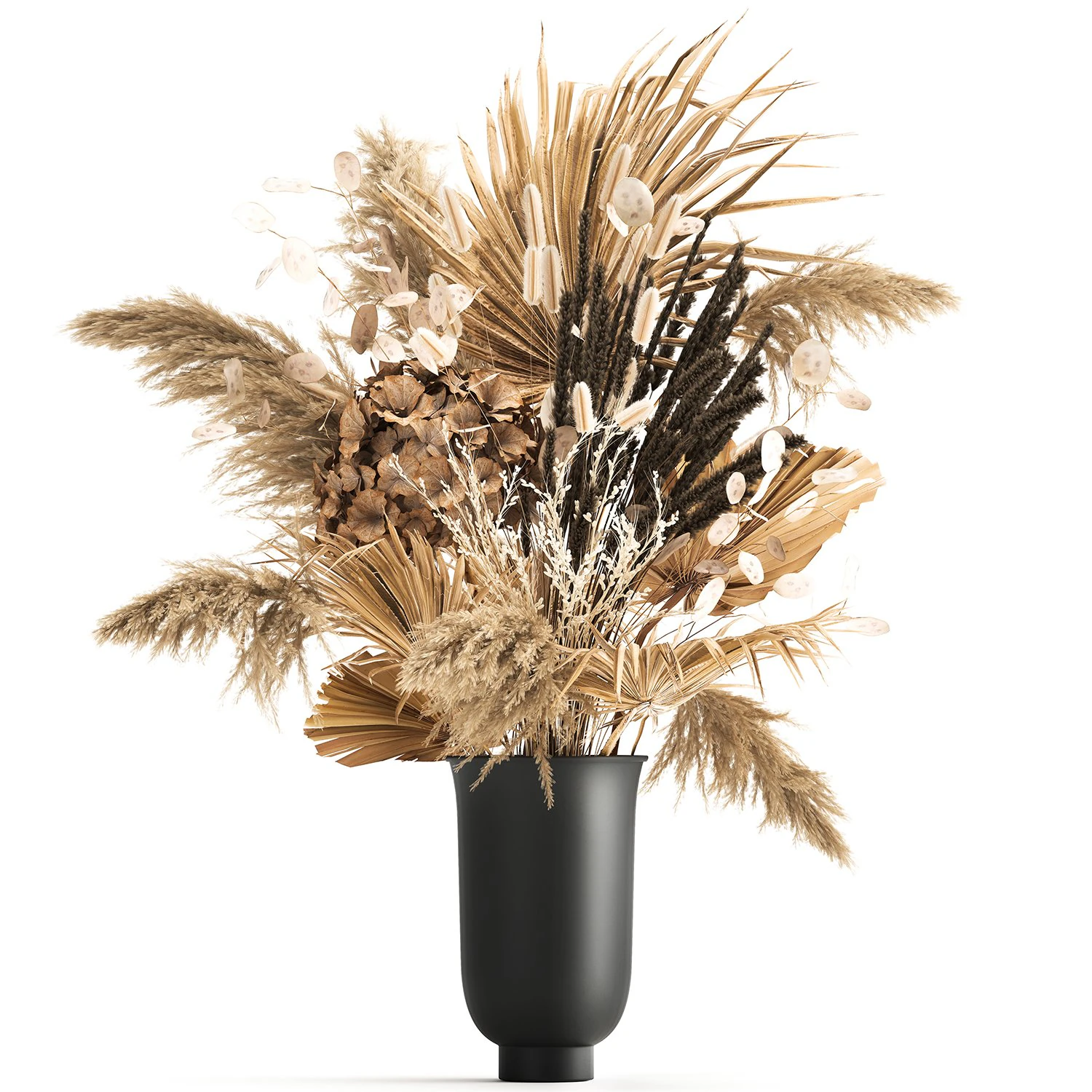 mazzo di fiori secchi in vaso 176 Modello 3D .c4d .max .obj .3ds .fbx .stl .blend 