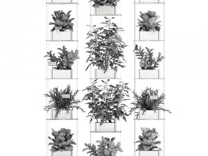 vertical garden for the kitchen 69 3D Model