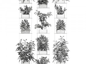vertical garden for the kitchen 72 3Dモデル